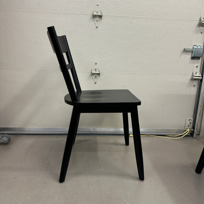 Black Solid Wood Dining Set