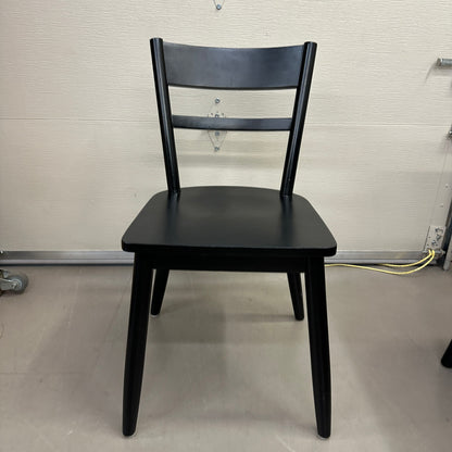 Black Solid Wood Dining Set