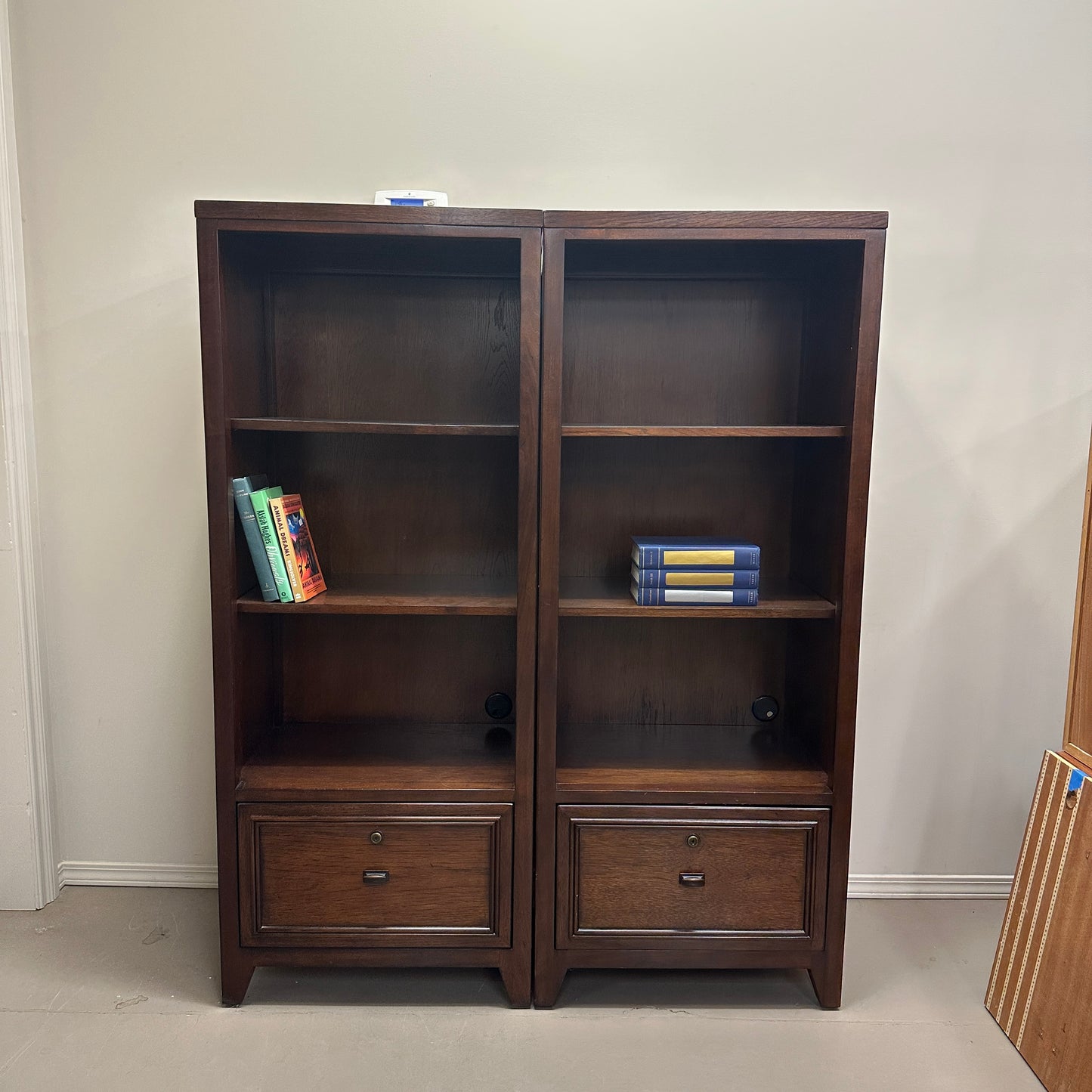 Dark Brown Shelves - 2 pieces by Hooker Furniture