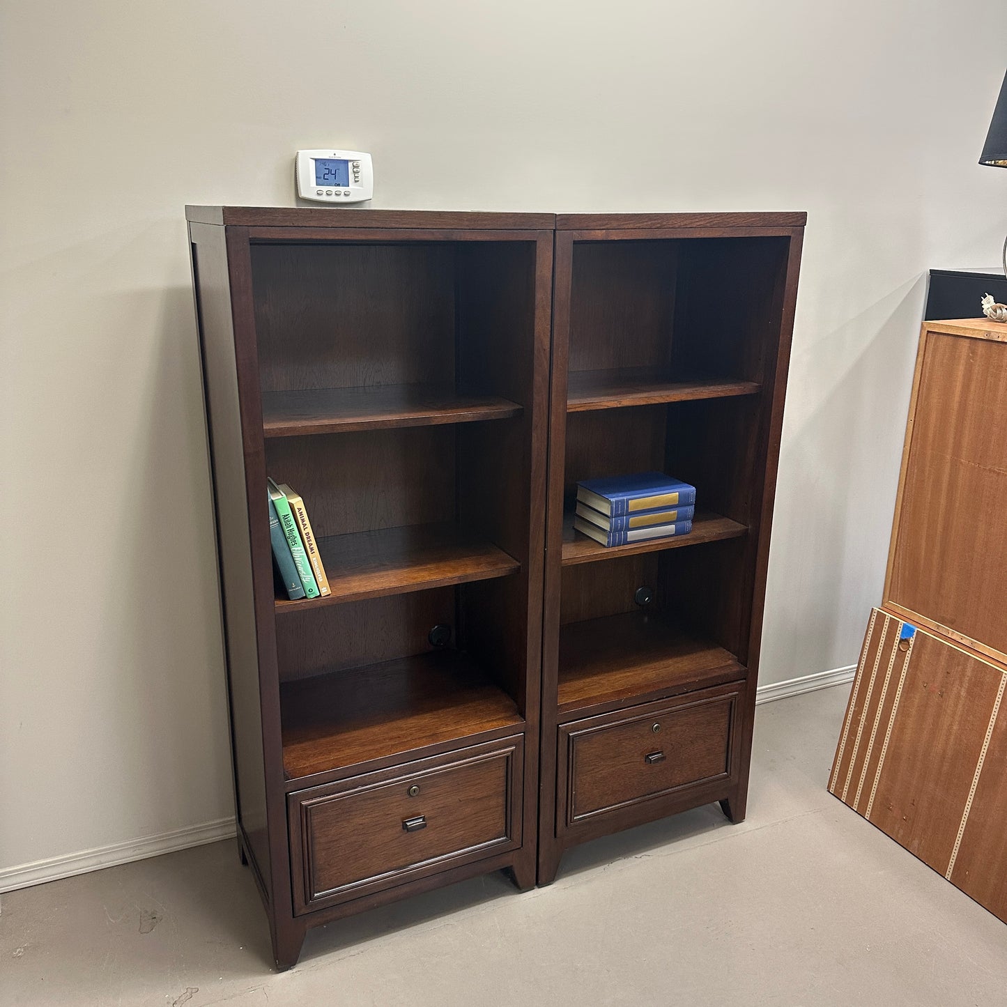 Dark Brown Shelves - 2 pieces by Hooker Furniture