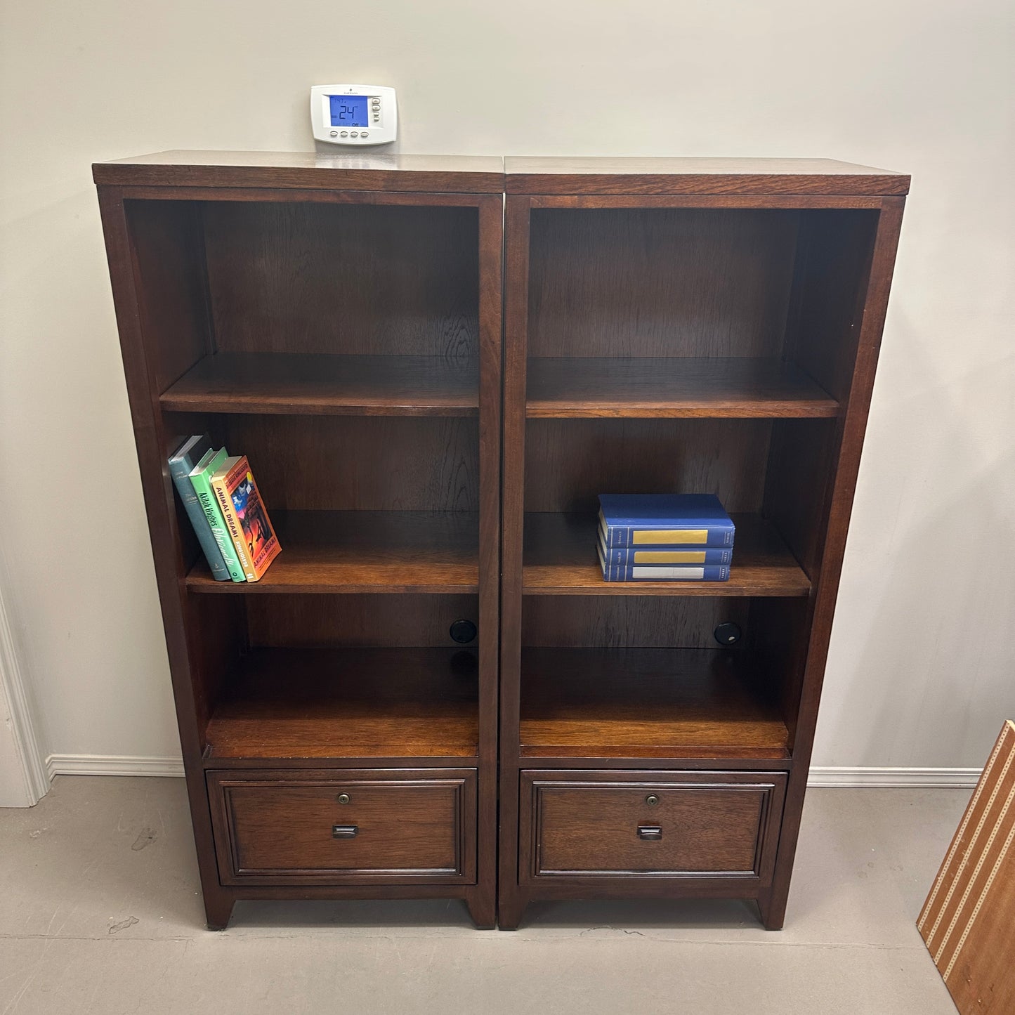Dark Brown Shelves - 2 pieces by Hooker Furniture