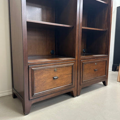 Dark Brown Shelves - 2 pieces by Hooker Furniture