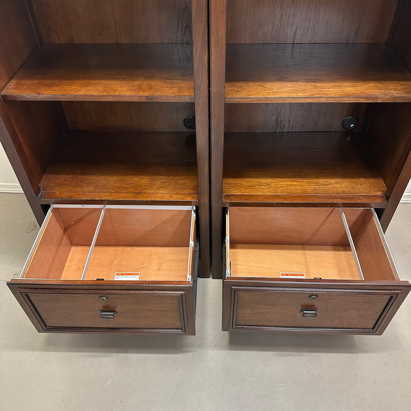 Dark Brown Shelves - 2 pieces by Hooker Furniture