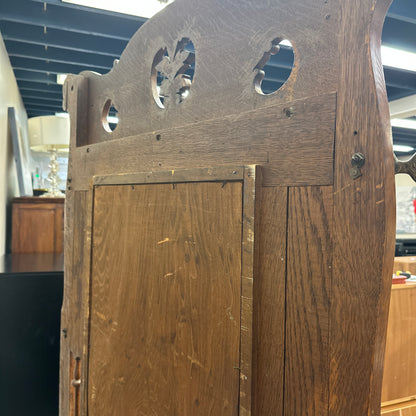 1900s American Antique Oak Hall Tree