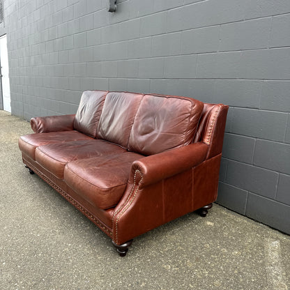 Genuine Leather Brown Sofa Set