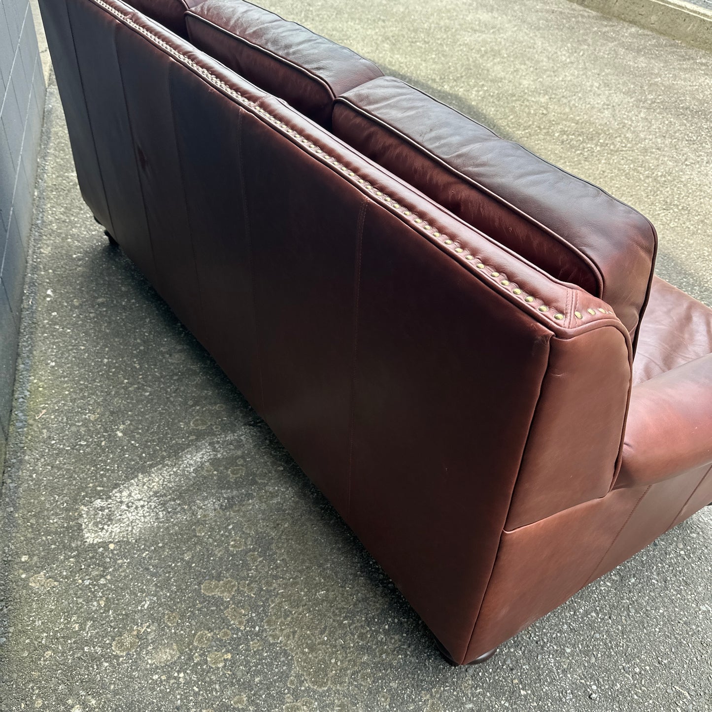 Genuine Leather Brown Sofa Set