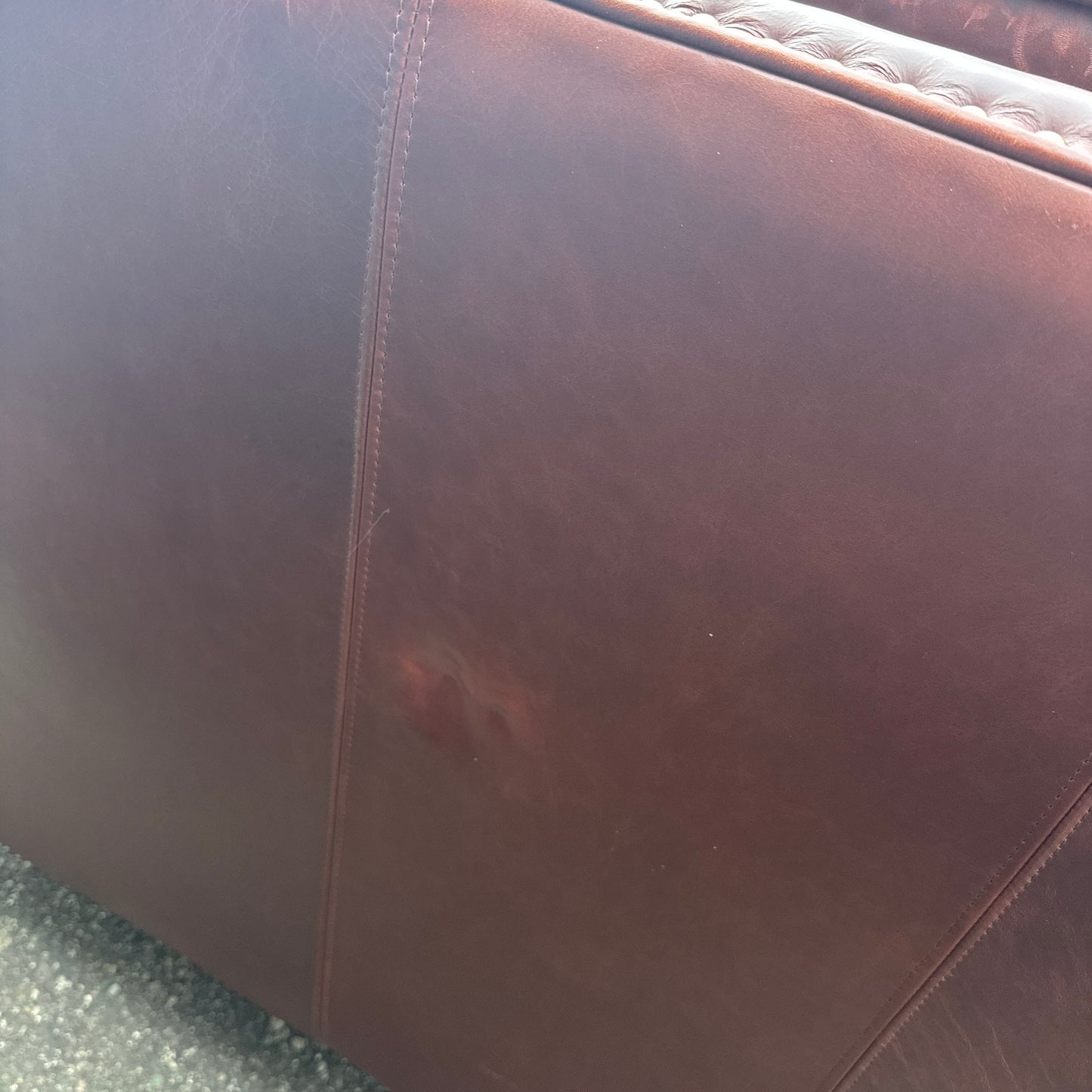 Genuine Leather Brown Sofa Set