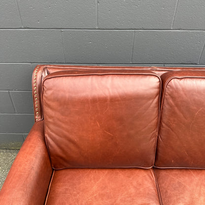 Genuine Leather Brown Sofa Set