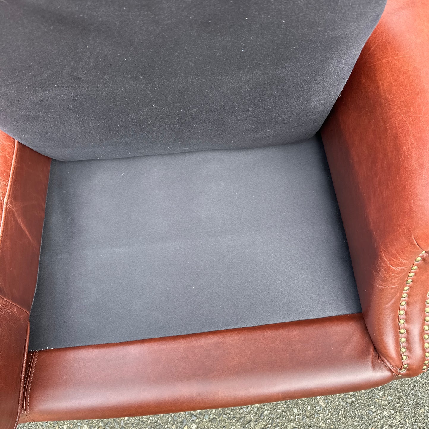 Genuine Leather Brown Love Seat