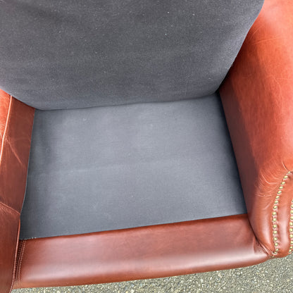 Genuine Leather Brown Love Seat