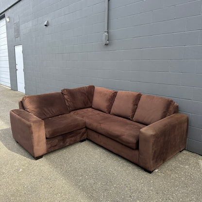 Couch Potato Dark Brown Sectional