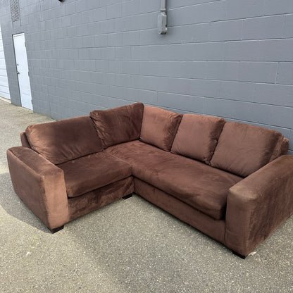 Couch Potato Dark Brown Sectional