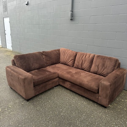 Couch Potato Dark Brown Sectional