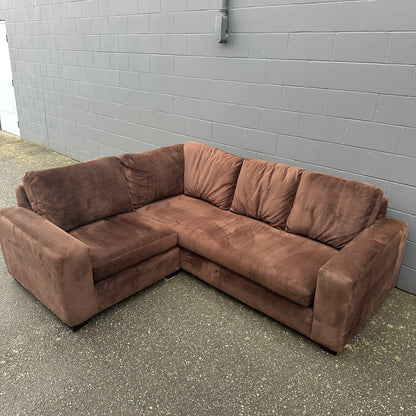 Couch Potato Dark Brown Sectional