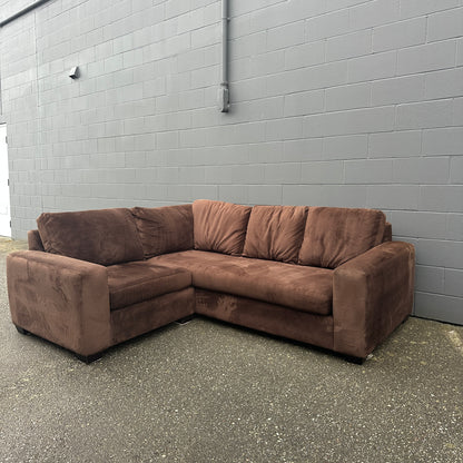 Couch Potato Dark Brown Sectional