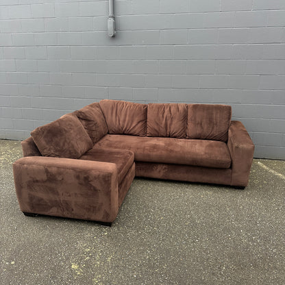 Couch Potato Dark Brown Sectional