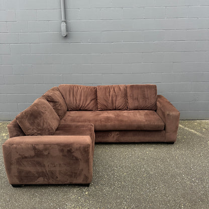 Couch Potato Dark Brown Sectional