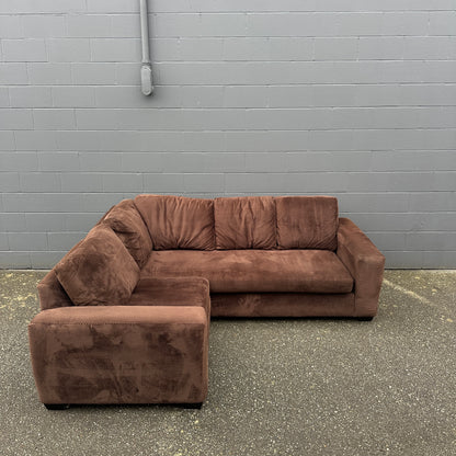 Couch Potato Dark Brown Sectional