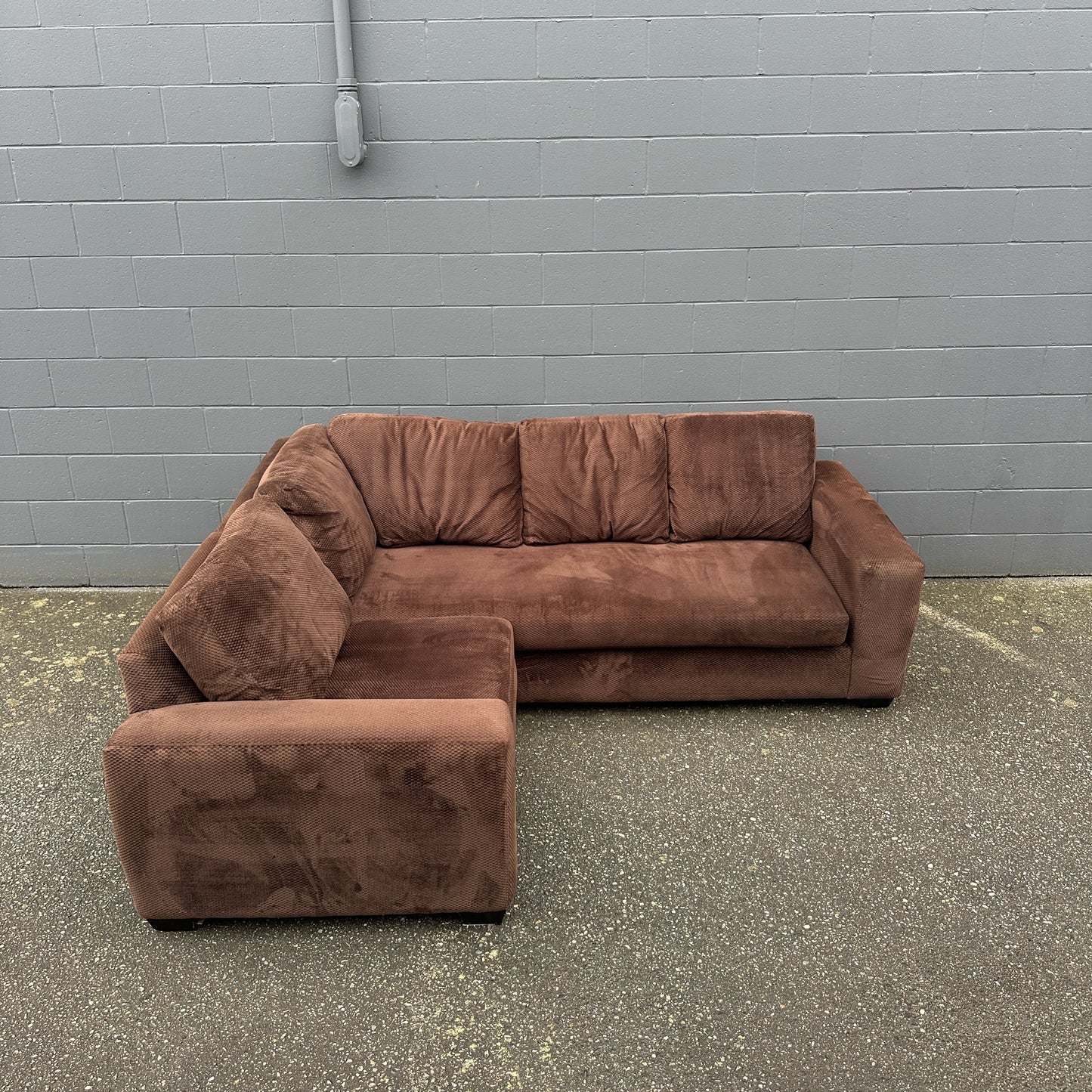 Couch Potato Dark Brown Sectional