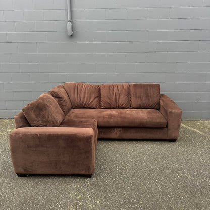 Couch Potato Dark Brown Sectional