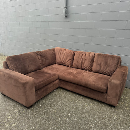 Couch Potato Dark Brown Sectional