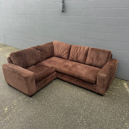 Couch Potato Dark Brown Sectional