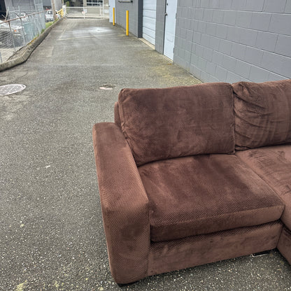 Couch Potato Dark Brown Sectional