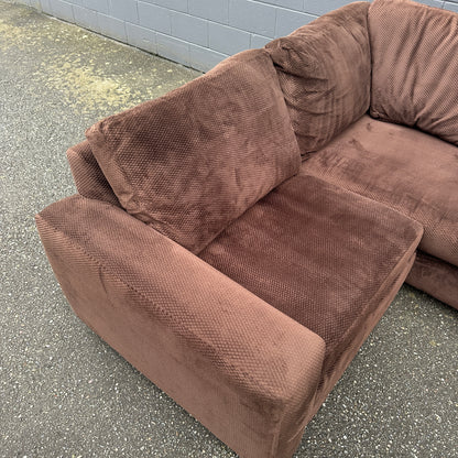 Couch Potato Dark Brown Sectional
