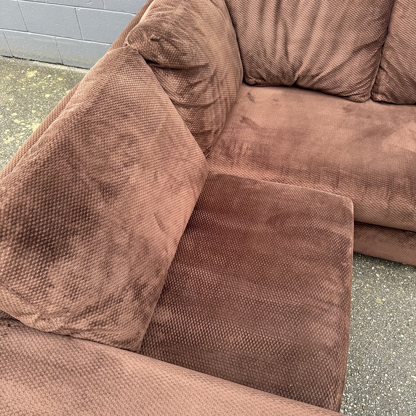 Couch Potato Dark Brown Sectional