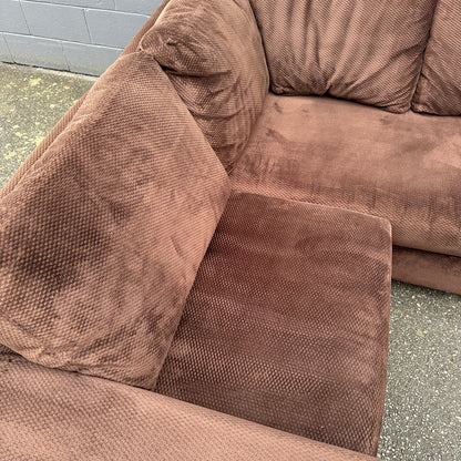 Couch Potato Dark Brown Sectional