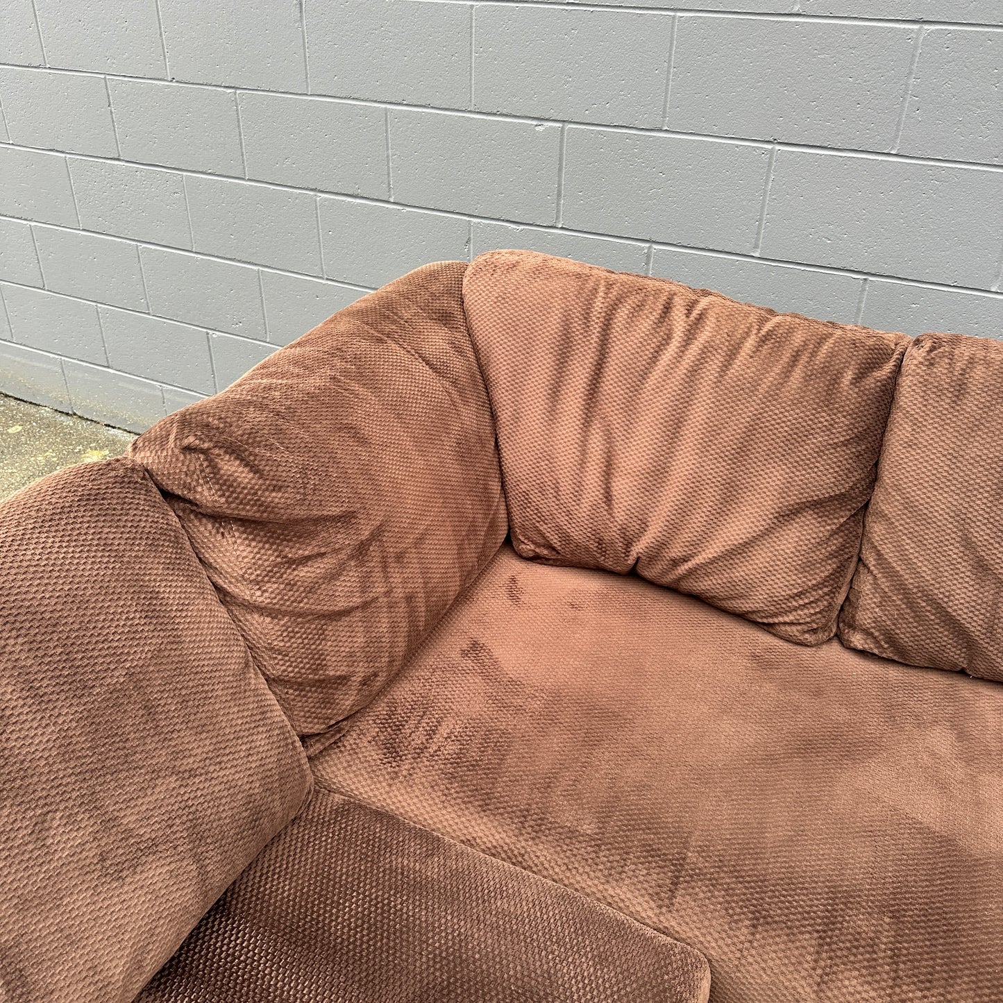 Couch Potato Dark Brown Sectional