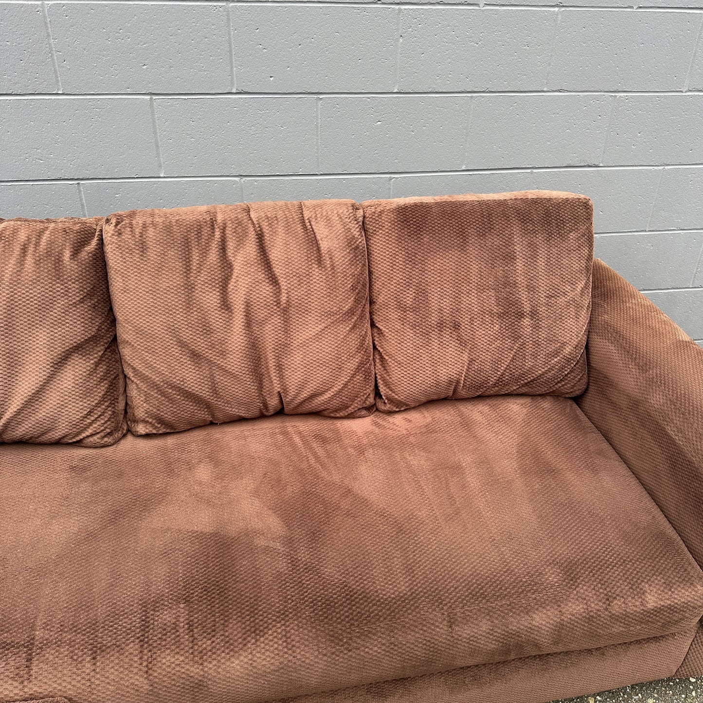 Couch Potato Dark Brown Sectional