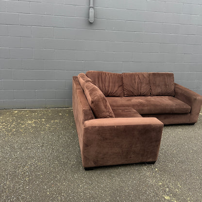 Couch Potato Dark Brown Sectional