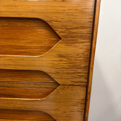 Mid-Century Arne Hovmand Highboy Dresser and Nightstand