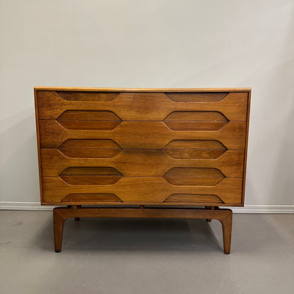 Mid-Century Arne Hovmand Highboy Dresser and Nightstand