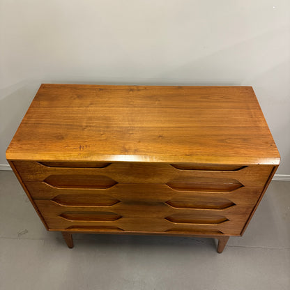 Mid-Century Arne Hovmand Highboy Dresser and Nightstand
