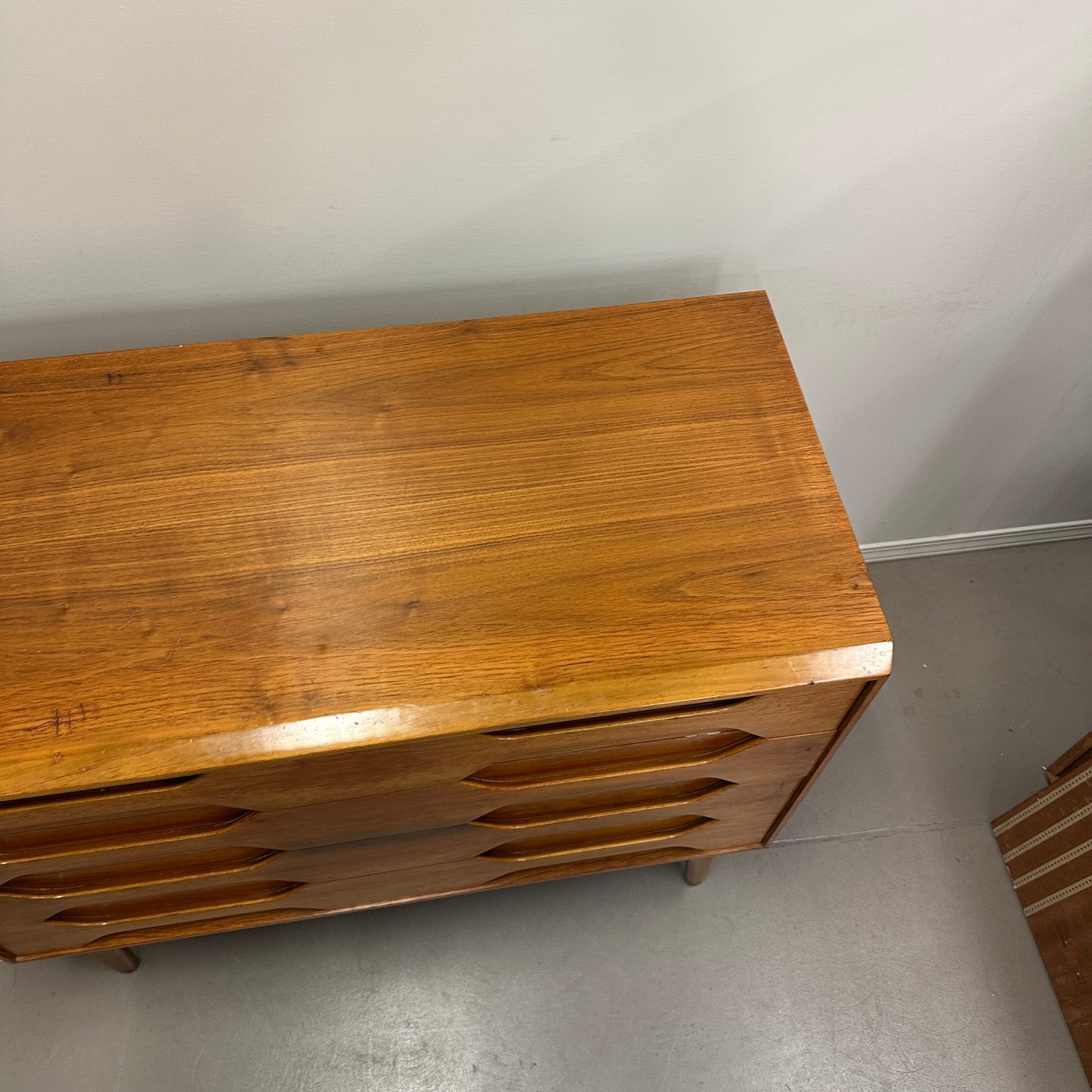 Mid-Century Arne Hovmand Highboy Dresser and Nightstand