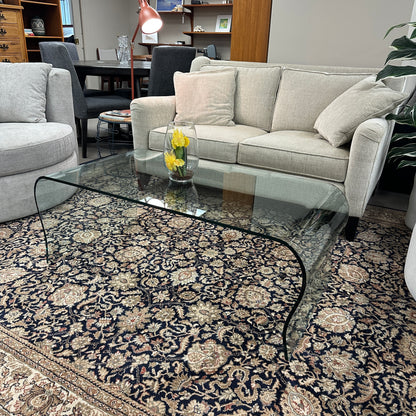 Modern Curved Glass Coffee Table
