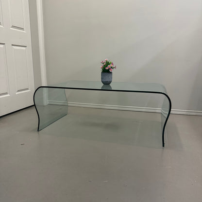 Modern Curved Glass Coffee Table