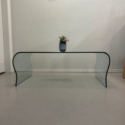 Modern Curved Glass Coffee Table