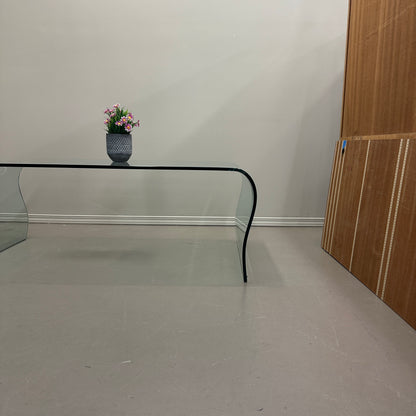 Modern Curved Glass Coffee Table