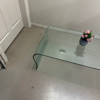 Modern Curved Glass Coffee Table