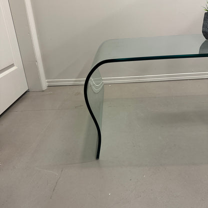 Modern Curved Glass Coffee Table