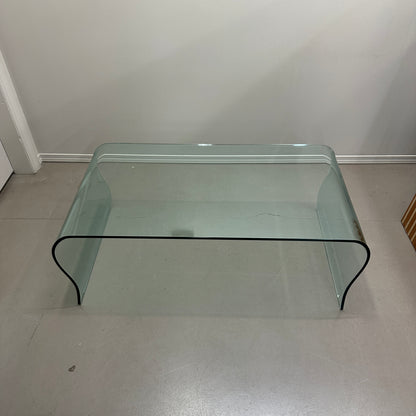 Modern Curved Glass Coffee Table