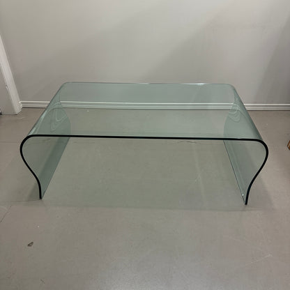 Modern Curved Glass Coffee Table