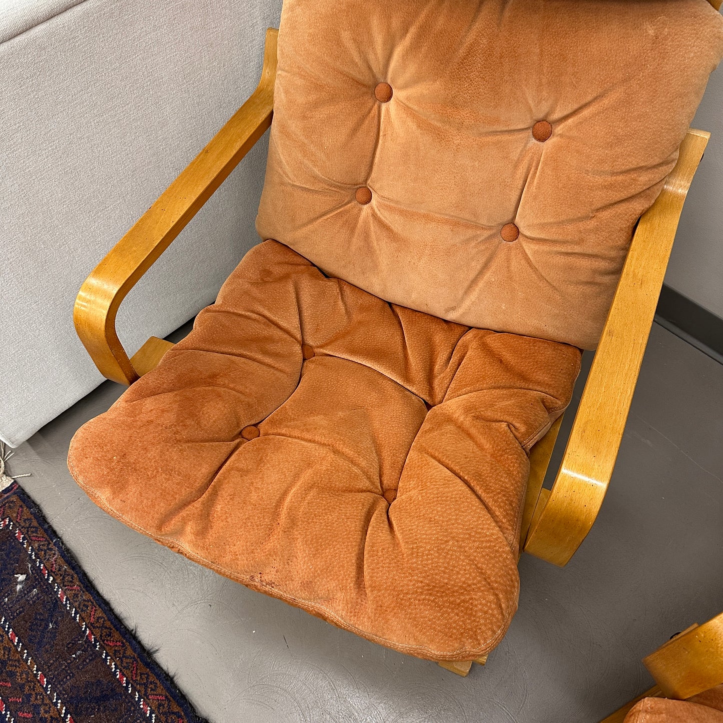 1970s Norwegian Leather Accent Chair (x2)
