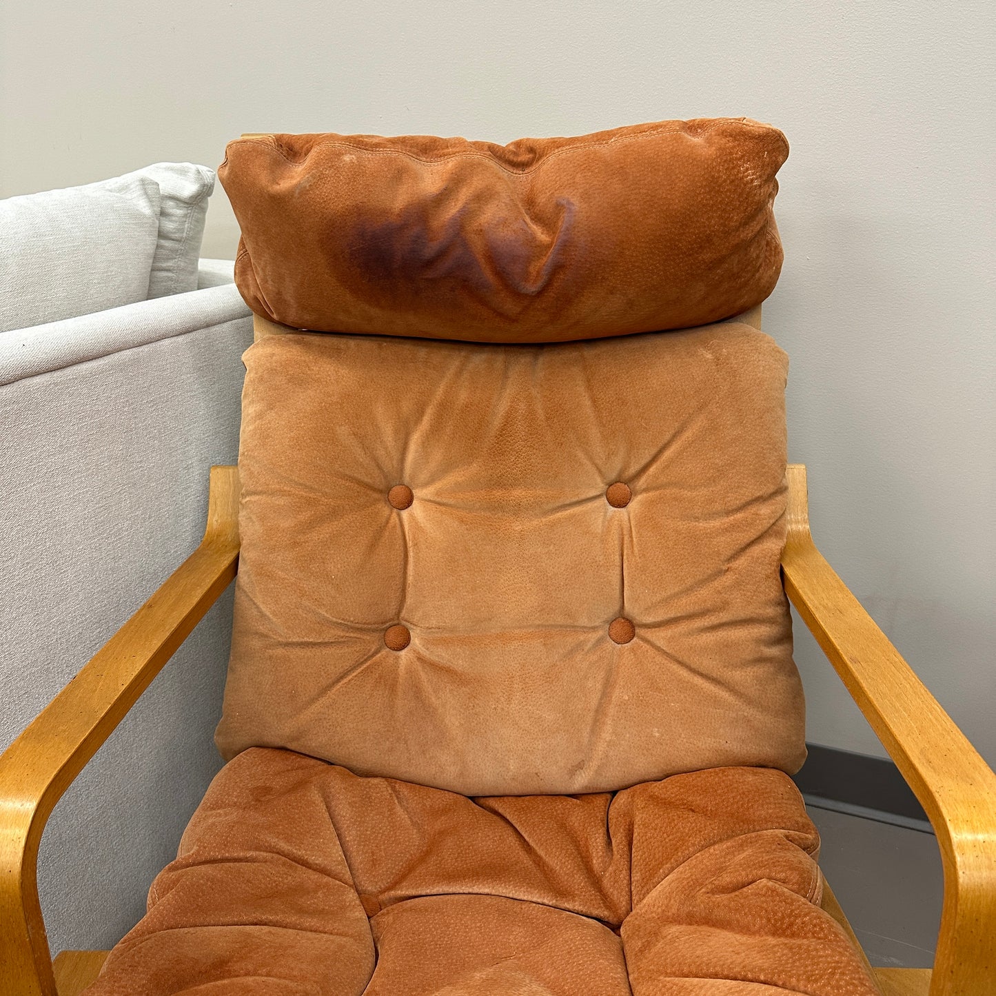 1970s Norwegian Leather Accent Chair (x2)