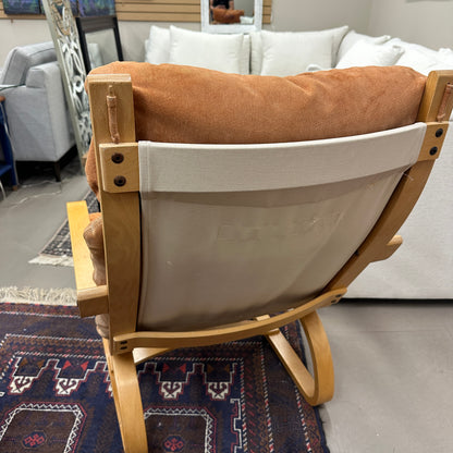 1970s Norwegian Leather Accent Chair (x2)
