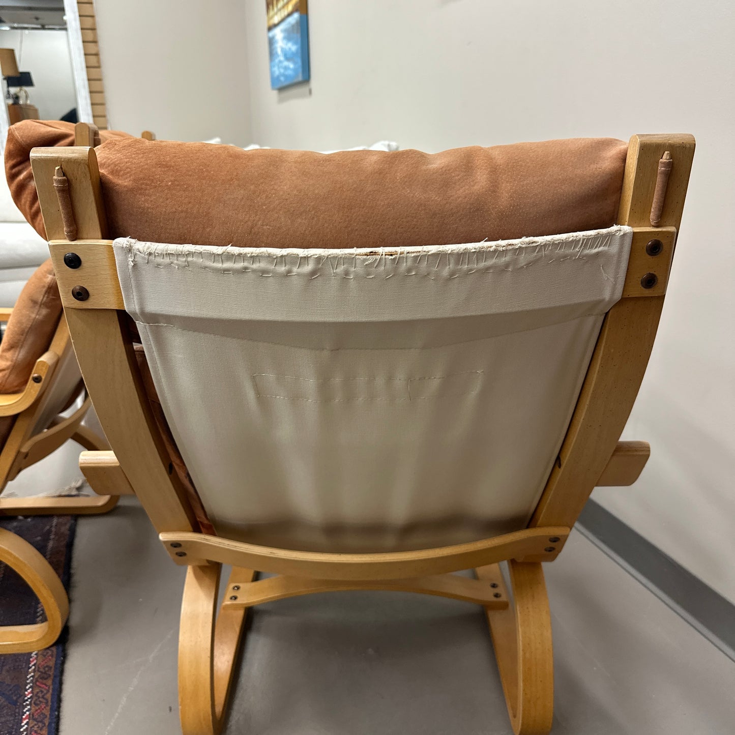1970s Norwegian Leather Accent Chair (x2)
