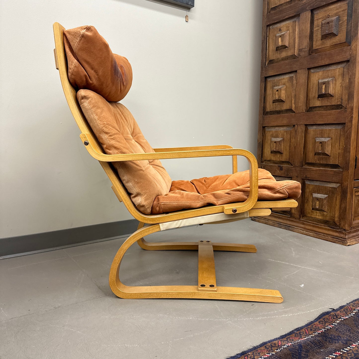 1970s Norwegian Leather Accent Chair (x2)
